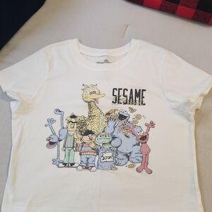 Sesame Street White Cotton Tee